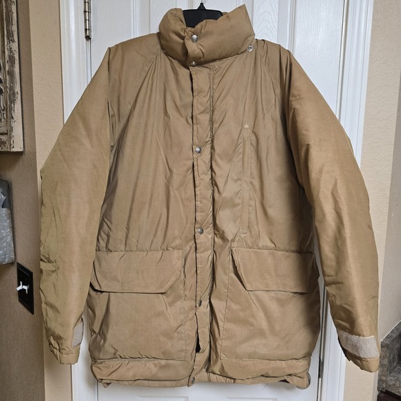 Vintage THE NORTH FACE Down Puffer Parka Jacket‎ 70s/80s Tan Size large